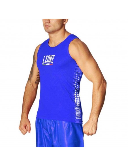 CANOTTA BOXE BLU TG S