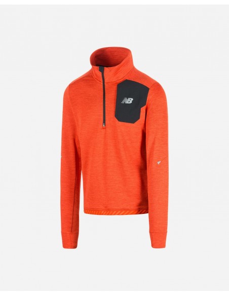 T-SHIRT IMPACT RUN GRID BACK HALF ZIP