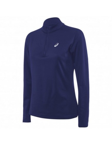 T-SHIRT SILVER 1/2 ZIP BLU