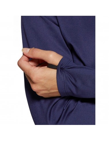 T-SHIRT SILVER 1/2 ZIP BLU