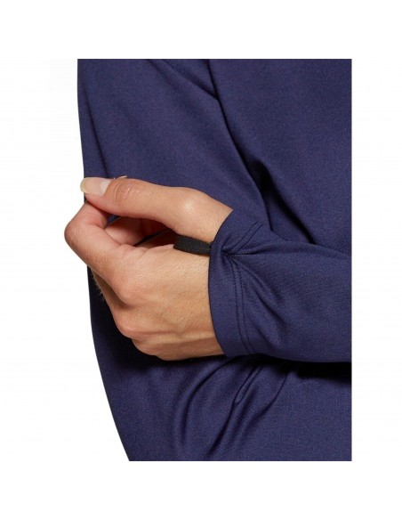 T-SHIRT SILVER 1/2 ZIP BLU