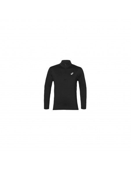 T-SHIRT SILVER 1/2 ZIP NERO