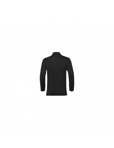 T-SHIRT SILVER 1/2 ZIP NERO