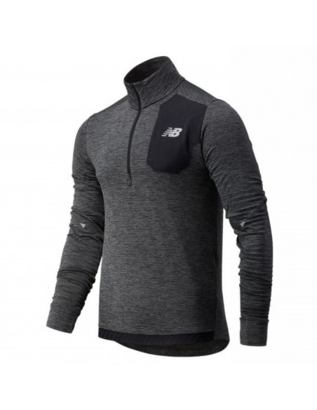 T-SHIRT IMPACT RUN GRID BACK HALF ZIP