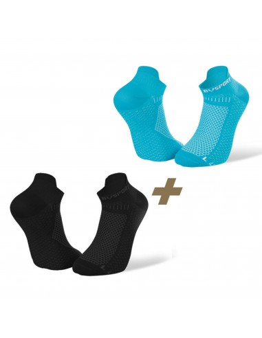 CALZA LIGHT ONE 2 PZ NERO AZZURRO