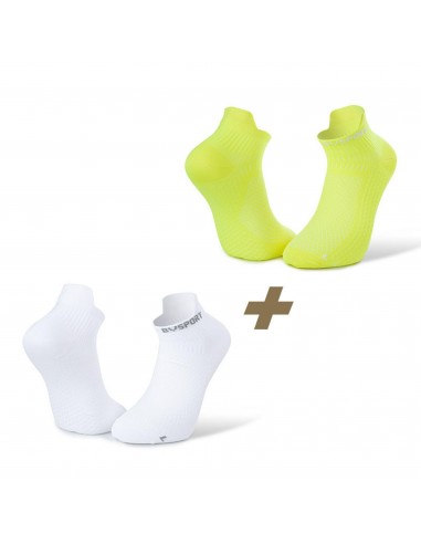 CALZA LIGHT ONE 2 PZ BIANCO GIALLO