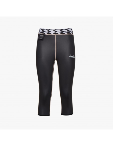 PANTAPESCATORE L. 3/4 REVERSIBLE TIGHTS BE ONE @ BLACK/MAHOGANY ROSE