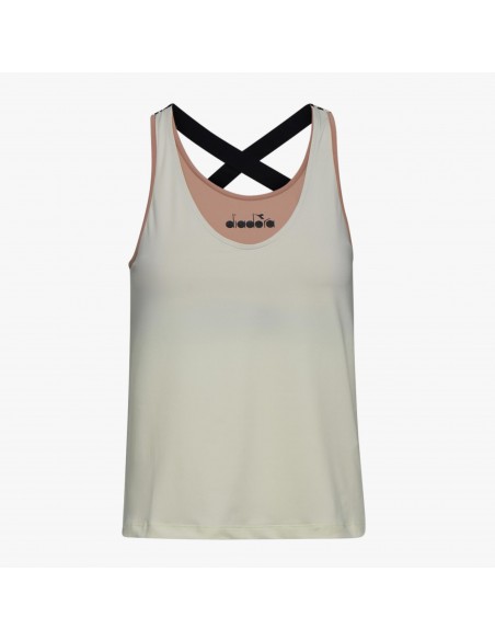 CANOTTA L. SS T-SHIRT CHALLENGE @ MAHOGANY ROSE/WHISPER WHITE