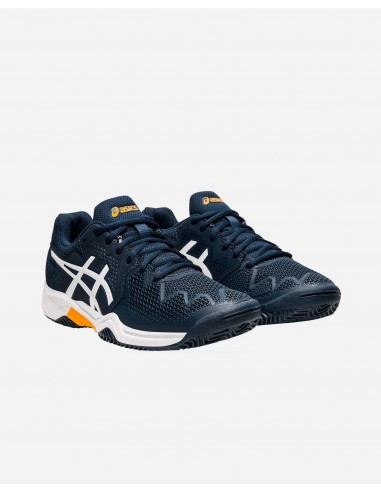 SCARPA GEL RESOLUTION 8 GS BLU BIANCO ARANCIO 1-7