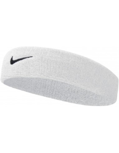 FASCIA NIKE SWOOSH HEADBAND WHITE/BLACK